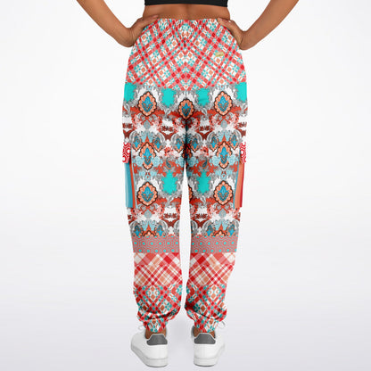 Coral Springs Abstract Paisley Patchwork Eco-Poly Unisex Cargo Joggers