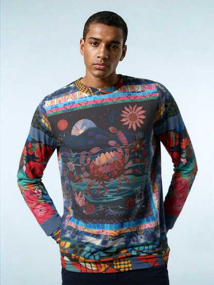 Crab of the Full Moon in Fantasy Unisex Sweatshirt (Gold Label)