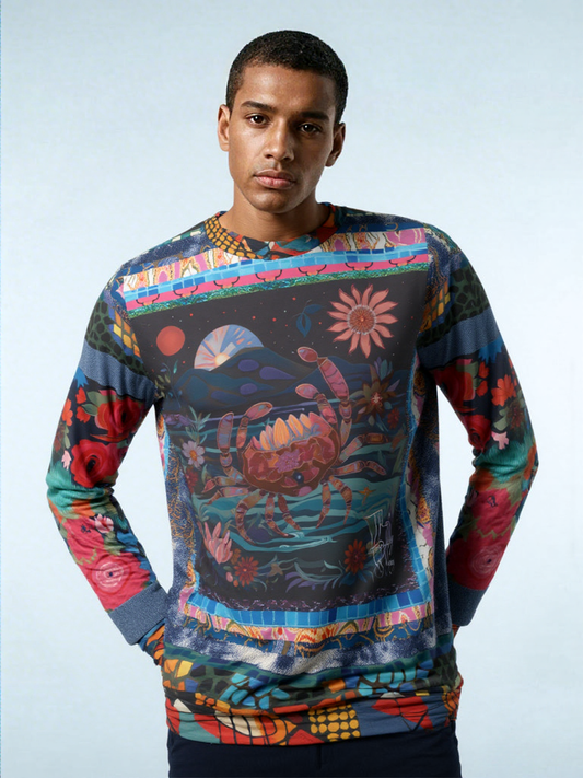 Crab of the Full Moon in Fantasy Unisex Sweatshirt (Gold Label)