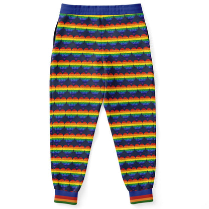 Love is Love in Sailor Navy Eco-Poly Unisex Joggers