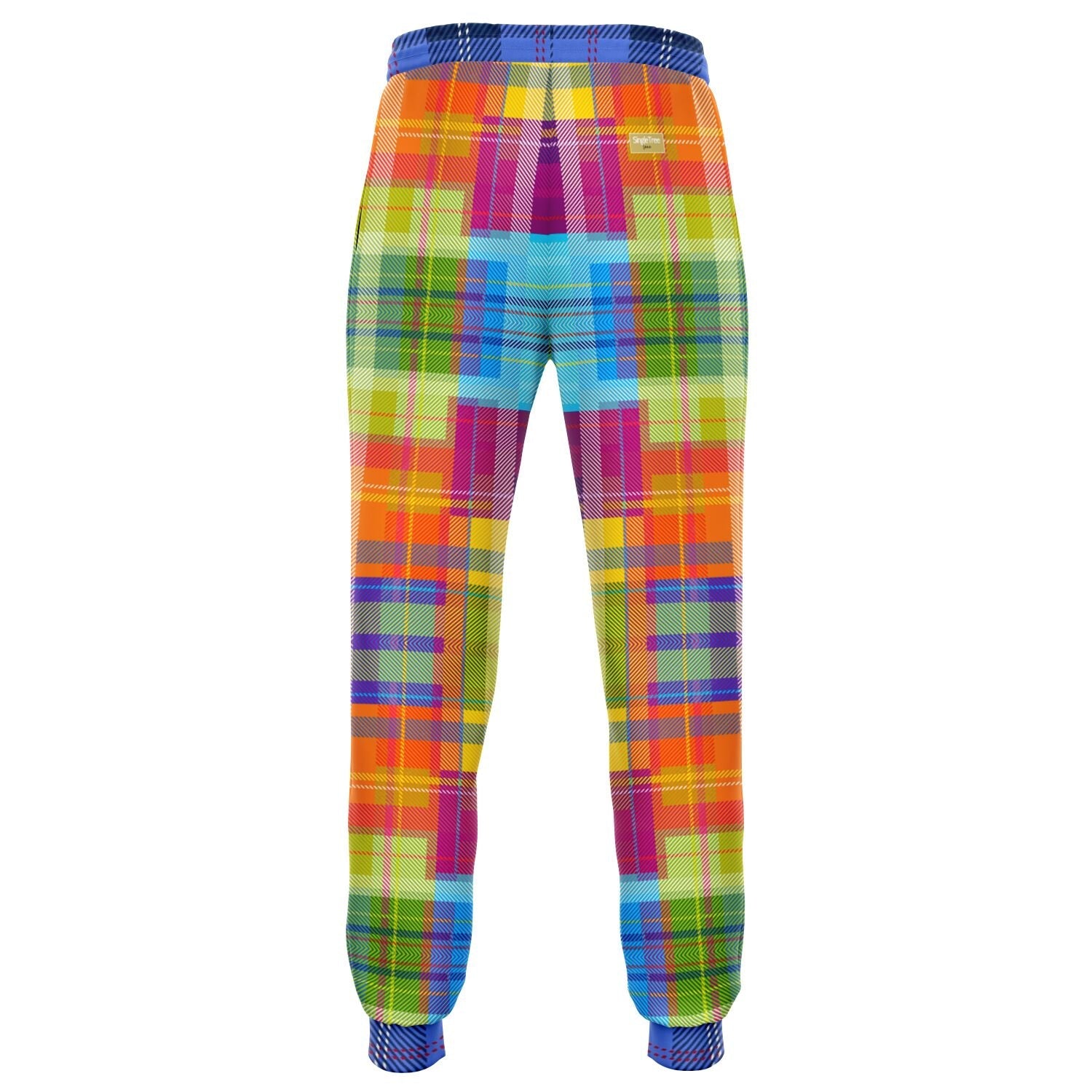 Creole Queen Bright Madras Plaid Eco-Poly Unisex Joggers
