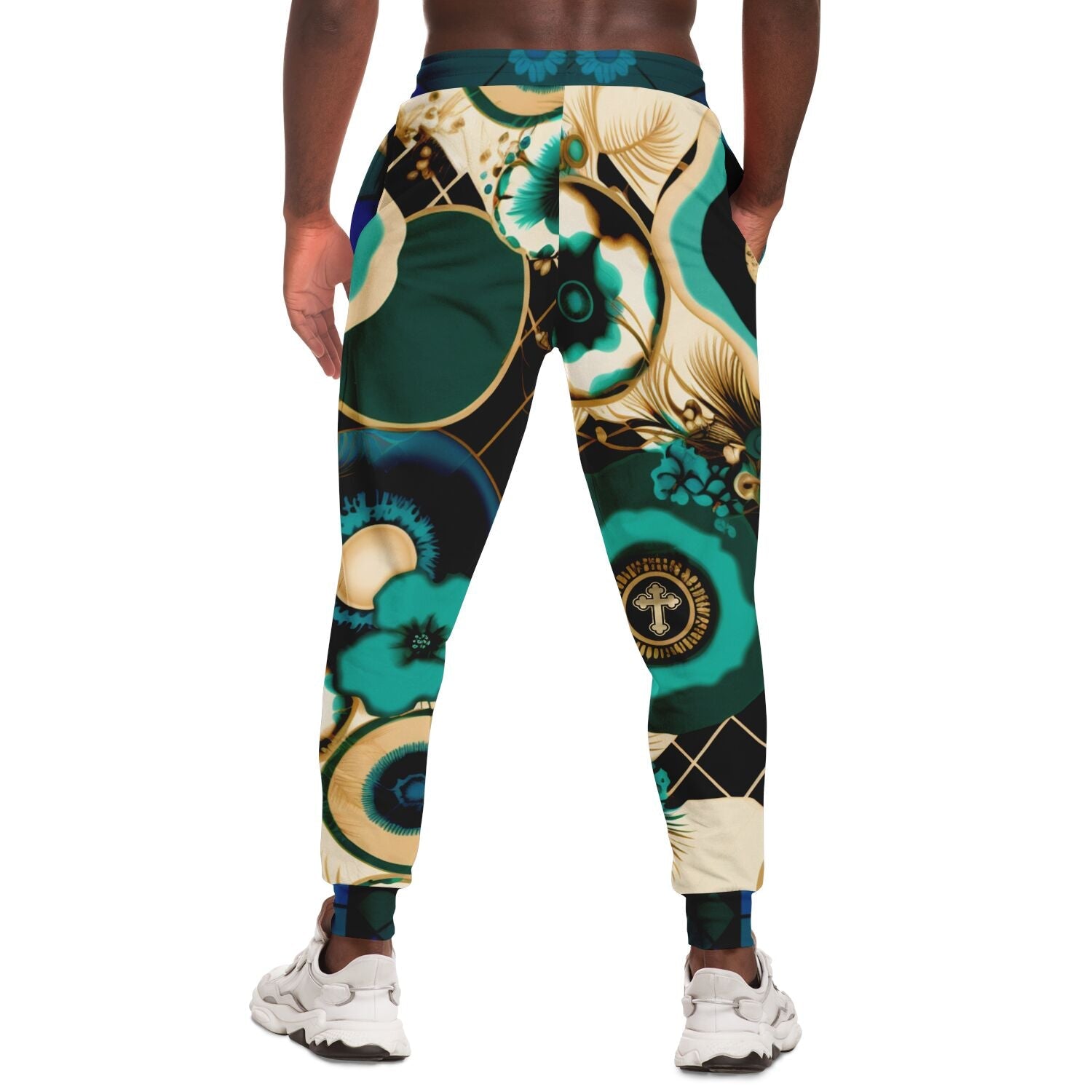 Beverly Trinity Plaid Medallion Eco-Poly Unisex Joggers