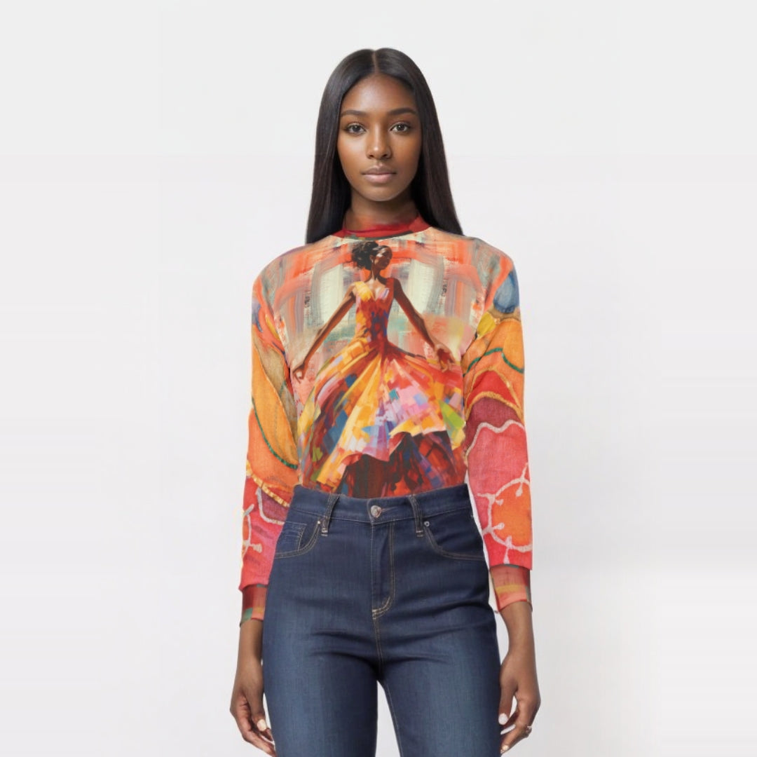 Dancing Through Harlem Pastel Colorblock Unisex Sweatshirt (Gold Label)