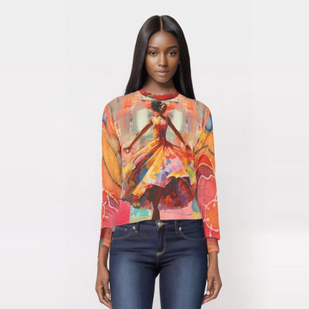 Dancing Through Harlem Pastel Colorblock Unisex Sweatshirt (Gold Label)