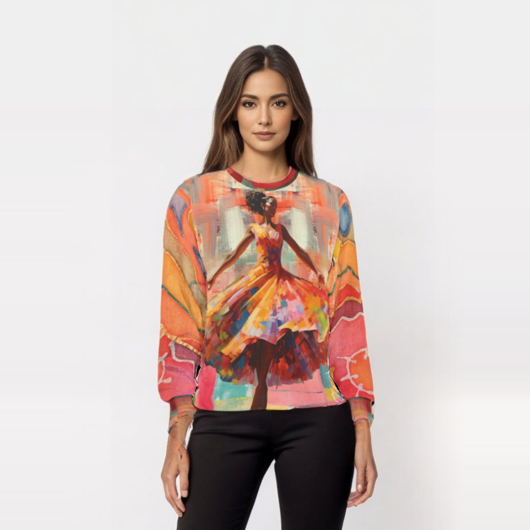 Dancing Through Harlem Pastel Colorblock Unisex Sweatshirt (Gold Label)