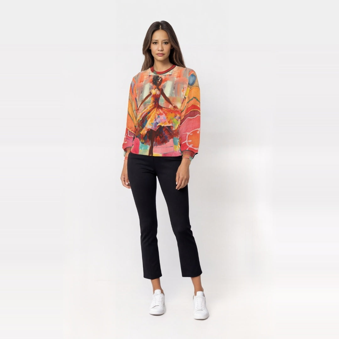 Dancing Through Harlem Pastel Colorblock Unisex Sweatshirt (Gold Label)