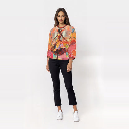 Dancing Through Harlem Pastel Colorblock Unisex Sweatshirt (Gold Label)