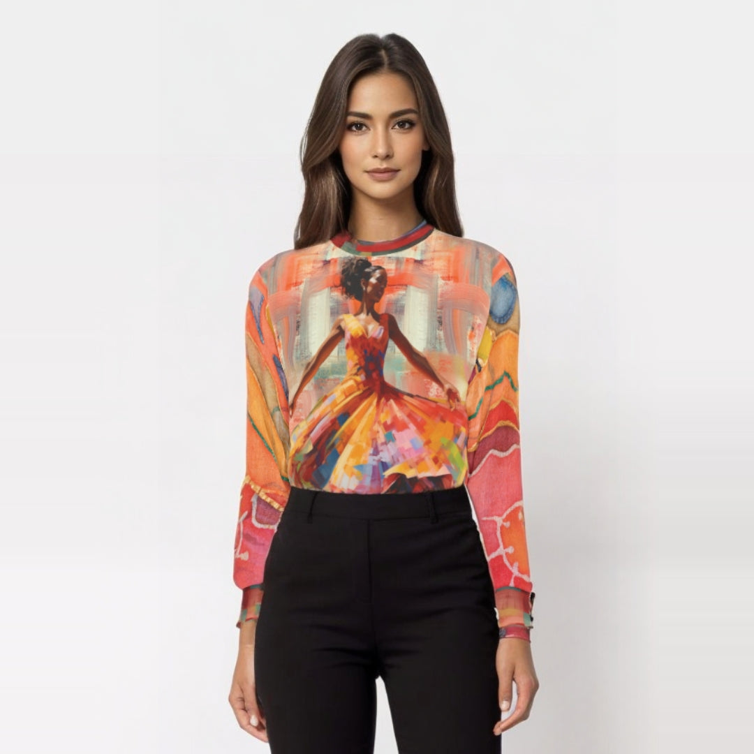 Dancing Through Harlem Pastel Colorblock Unisex Sweatshirt (Gold Label)