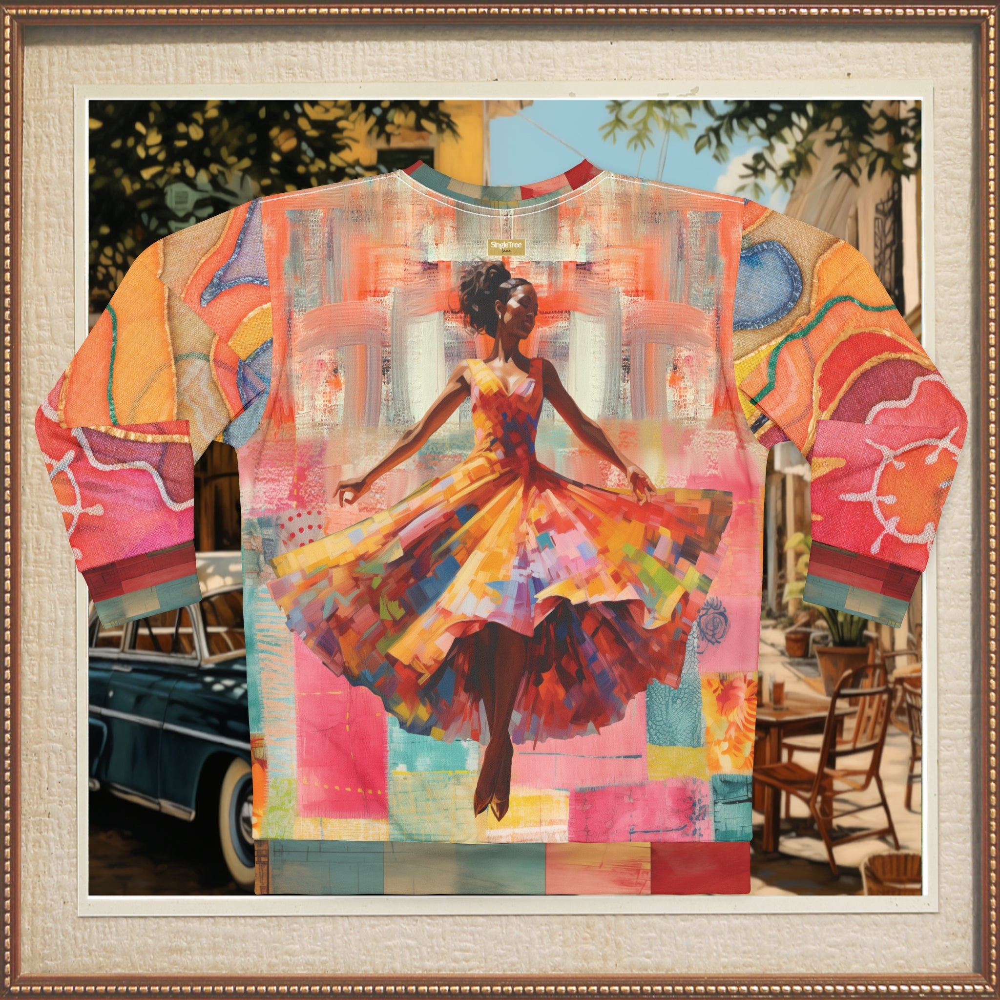 Dancing Through Harlem Pastel Colorblock Unisex Sweatshirt (Gold Label)