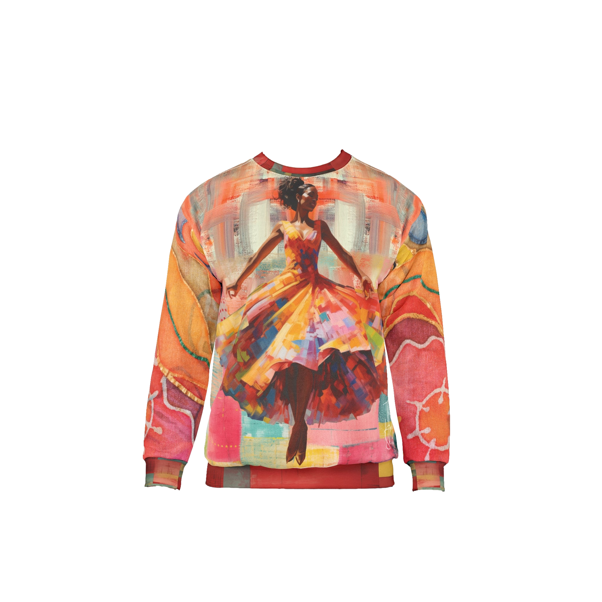 Dancing Through Harlem Pastel Colorblock Unisex Sweatshirt (Gold Label)