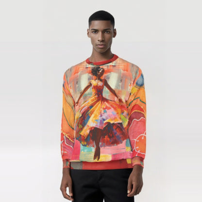 Dancing Through Harlem Pastel Colorblock Unisex Sweatshirt (Gold Label)