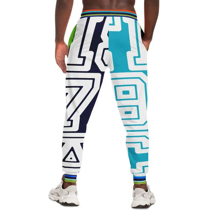 THS 1976 CA Monogram in Blue Duo Eco-Poly Unisex Joggers Subliminator
