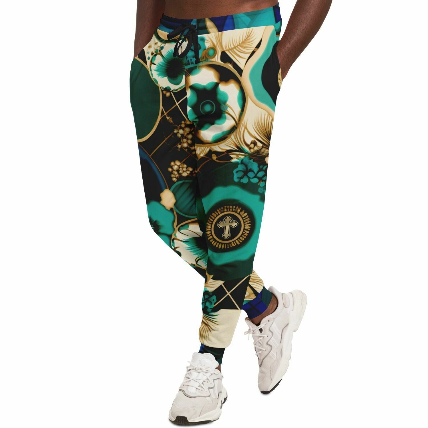 Beverly Trinity Plaid Medallion Eco-Poly Unisex Joggers