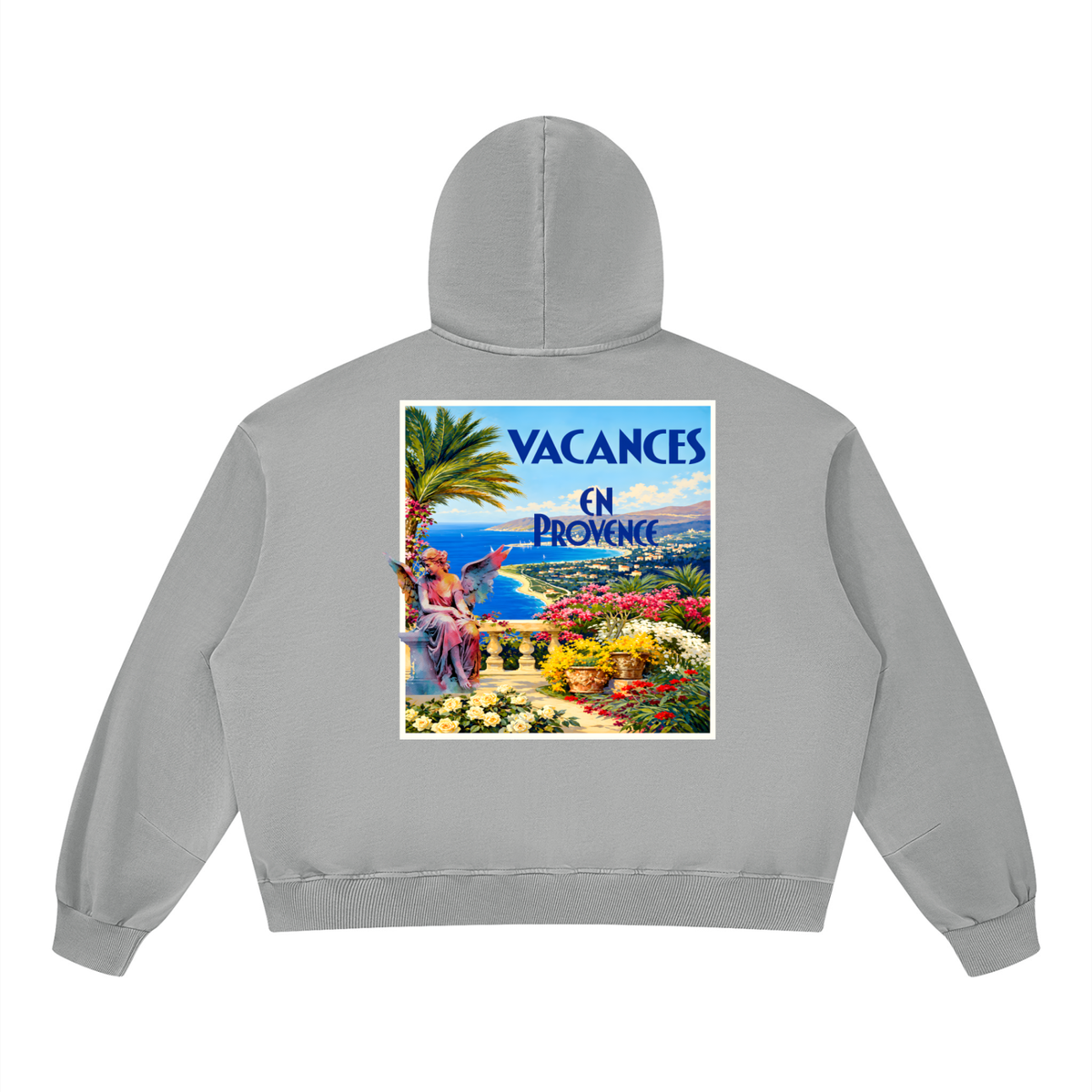 Vacances en Provence Unisex Boxy Vintage Washed Hoodie
