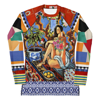 Decorative Figure in Ornamental Patchwork Women&