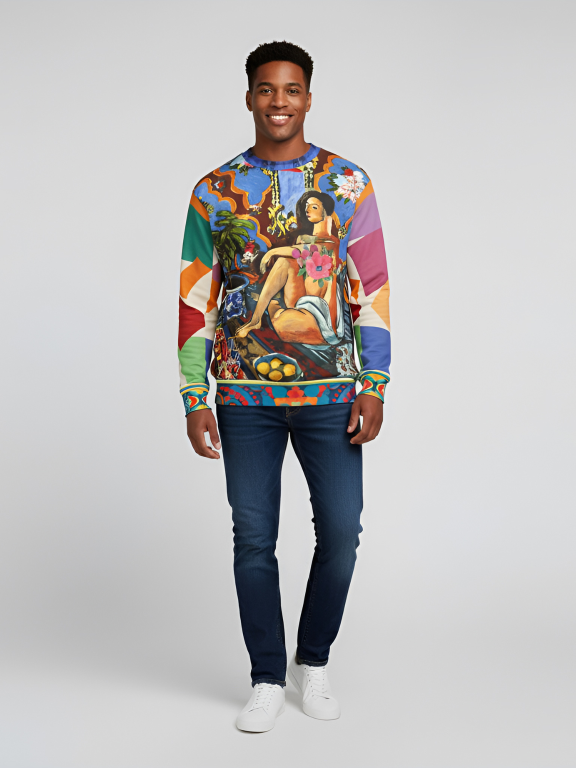 Decorative Figure in Ornamental Unisex Sweatshirt (Gold Label)