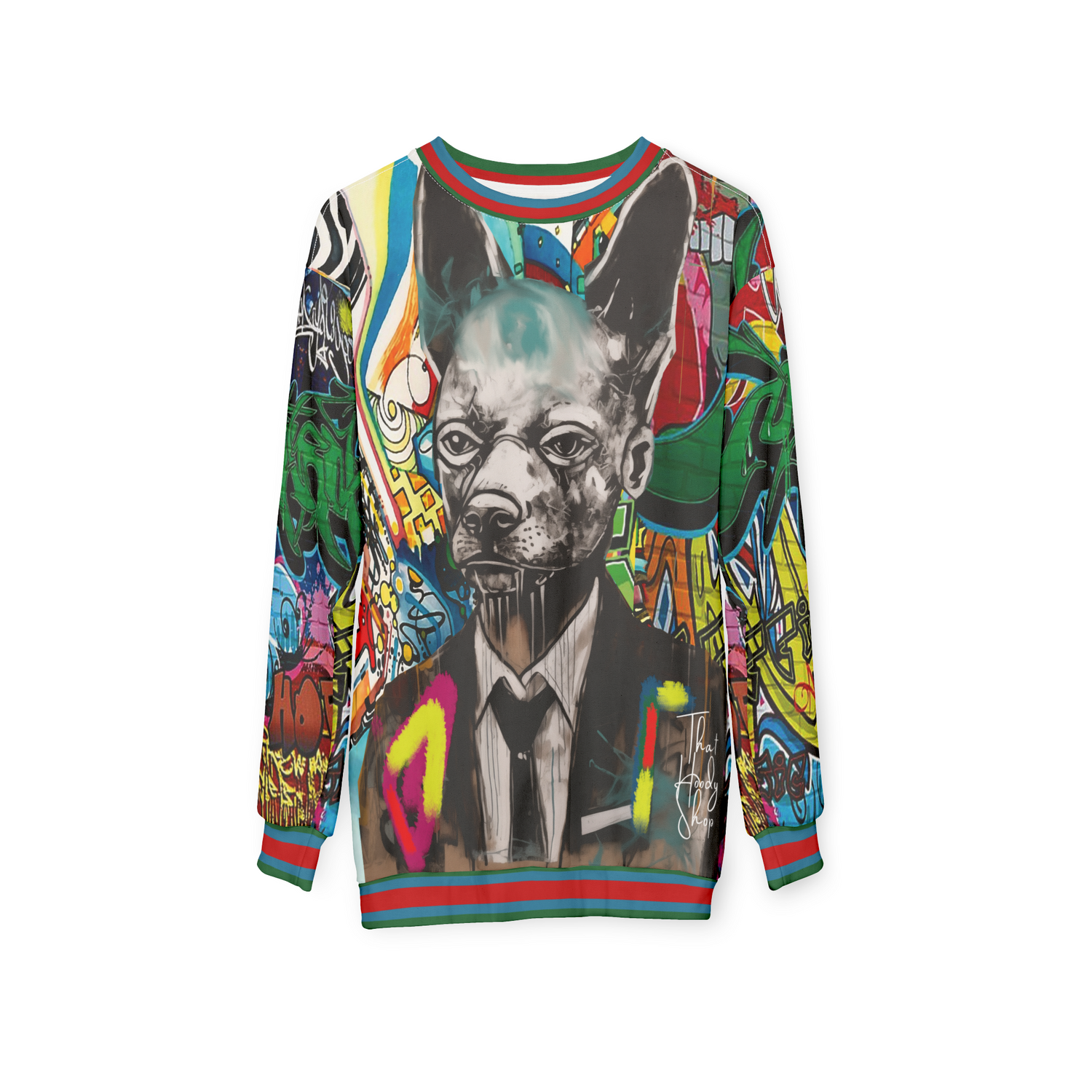 Dog Man Prophecies Graffiti Art Unisex Sweatshirt (Gold Label)
