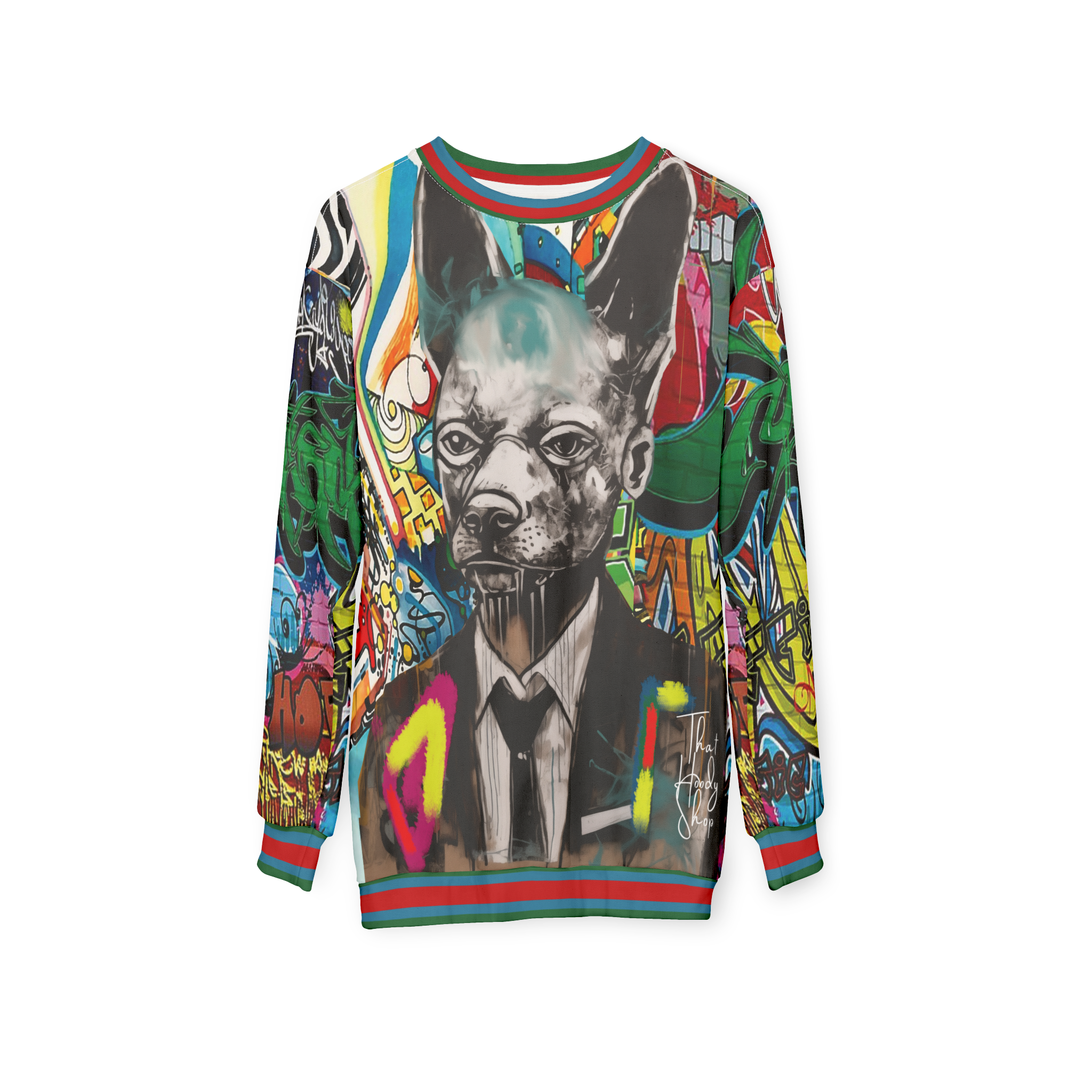 Dog Man Prophecies Graffiti Art Unisex Sweatshirt (Gold Label)