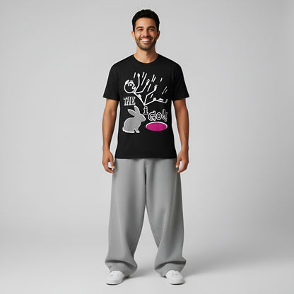 Down the Rabbit Hole I Go!!!! Unisex Garment-Dyed T-shirt