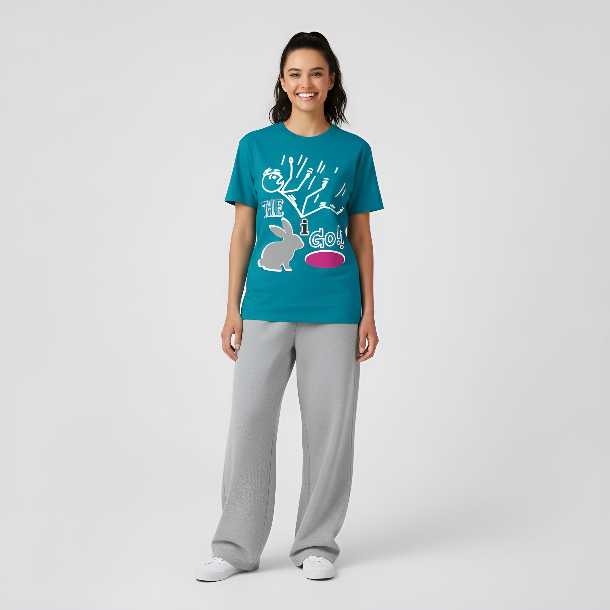 Down the Rabbit Hole I Go!!!! Unisex Garment-Dyed T-shirt