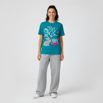 Down the Rabbit Hole I Go!!!! Unisex Garment-Dyed T-shirt