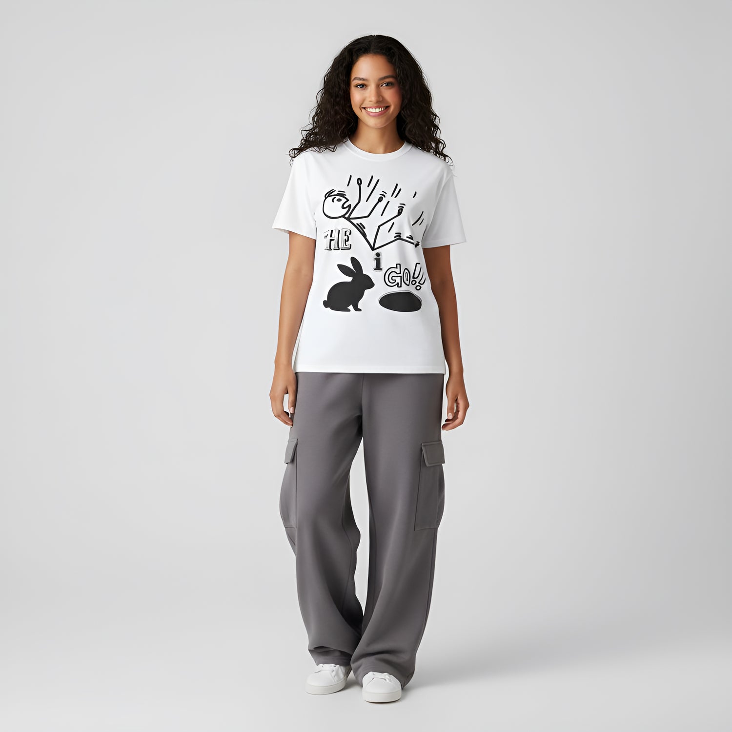 Down the Rabbit Hole I Go!!!! Unisex Garment-Dyed T-shirt