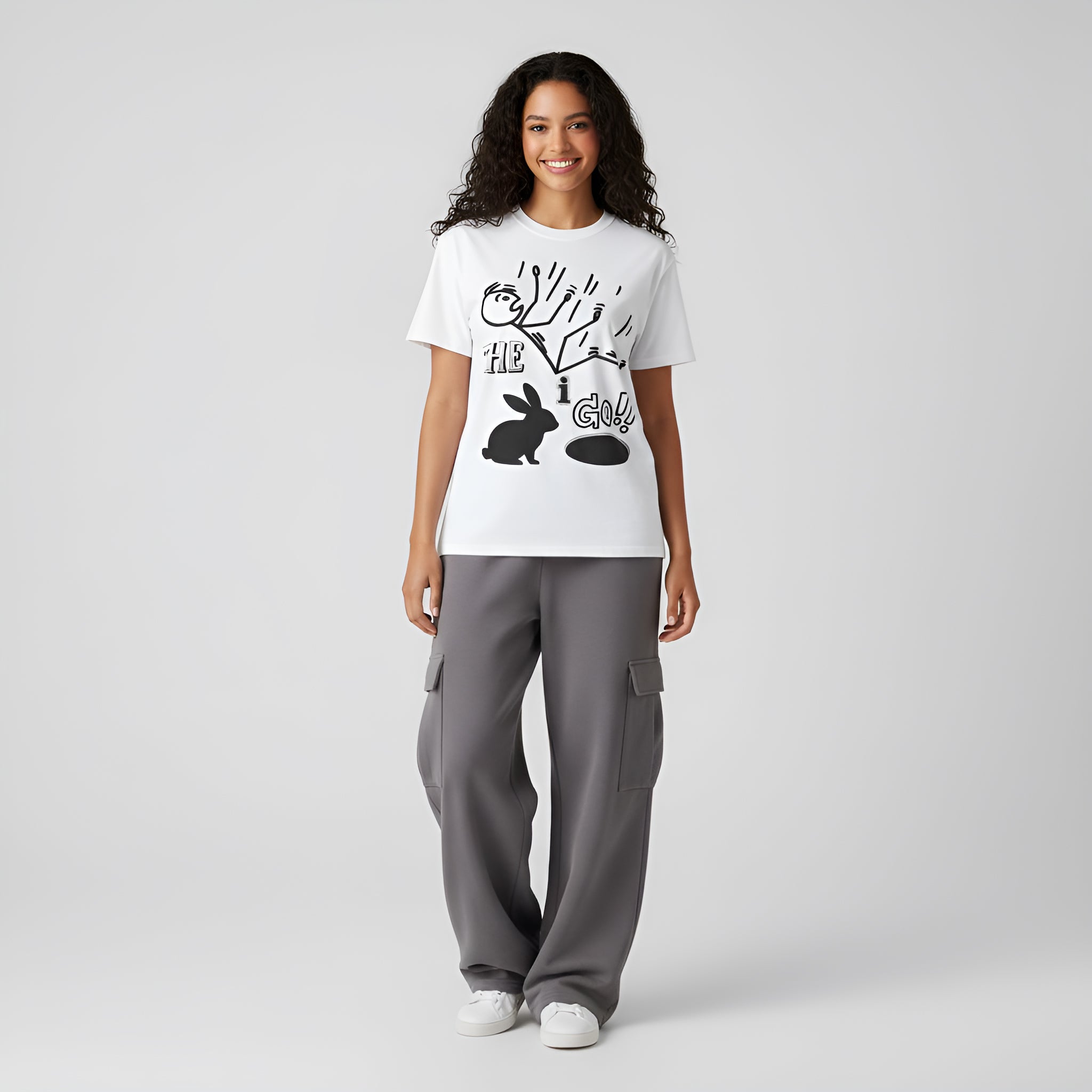 Down the Rabbit Hole I Go!!!! Unisex Garment-Dyed T-shirt