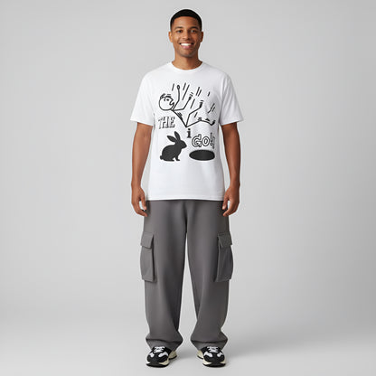 Down the Rabbit Hole I Go!!!! Unisex Garment-Dyed T-shirt