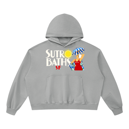Live Laugh Love Sutro Baths San Francisco Unisex Boxy Vintage Washed Hoodie