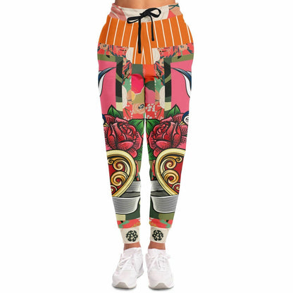 Bright Days Floral Tattoo Camo Eco-Poly Unisex Joggers