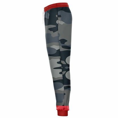 Black Dusk on Fire Eco-Poly Camo Unisex Joggers