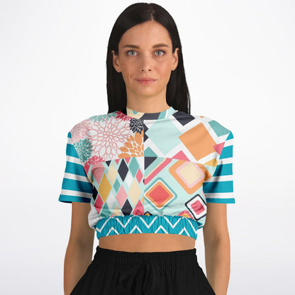 Mums the Word Eco-Poly Short Sleeve Cropped Pullover