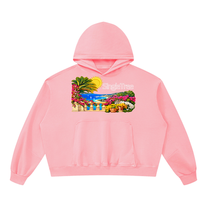 Vacances en Provence Unisex Boxy Vintage Washed Hoodie