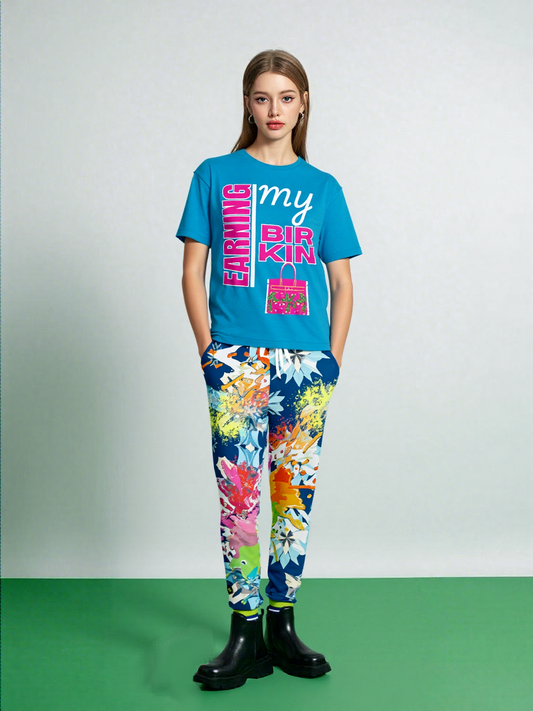 Rainbow Splatter Ice Eco-Poly Unisex Joggers