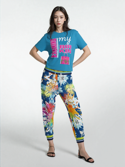 Rainbow Splatter Ice Eco-Poly Unisex Joggers