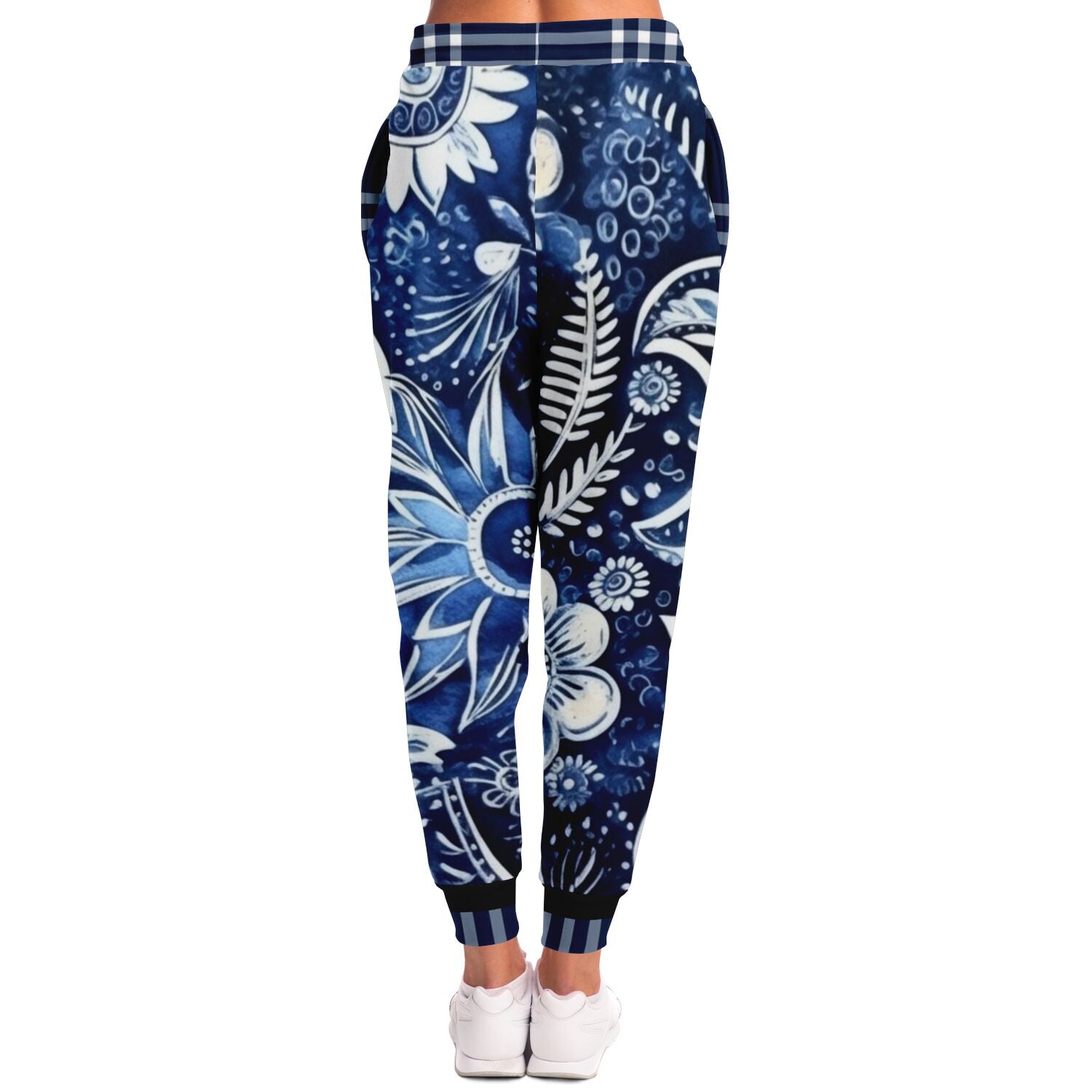 Blue Floral Rhapsody Eco-Poly Unisex Joggers