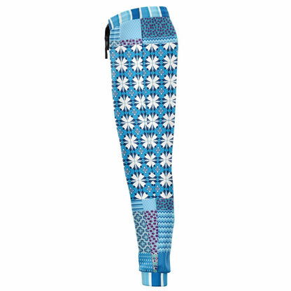 Blue Gypsy Patchwork Eco-Poly Unisex Joggers