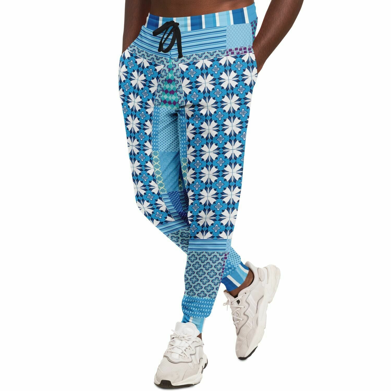 Blue Gypsy Patchwork Eco-Poly Unisex Joggers