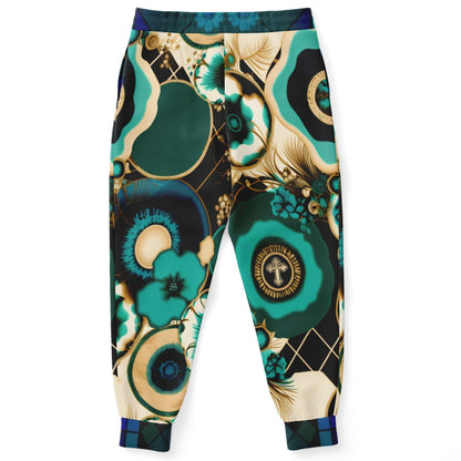 Beverly Trinity Plaid Medallion Eco-Poly Unisex Joggers