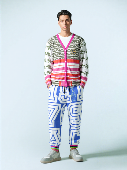 THS 1976 CA Monogram in Lavender Eco-Poly Unisex Joggers