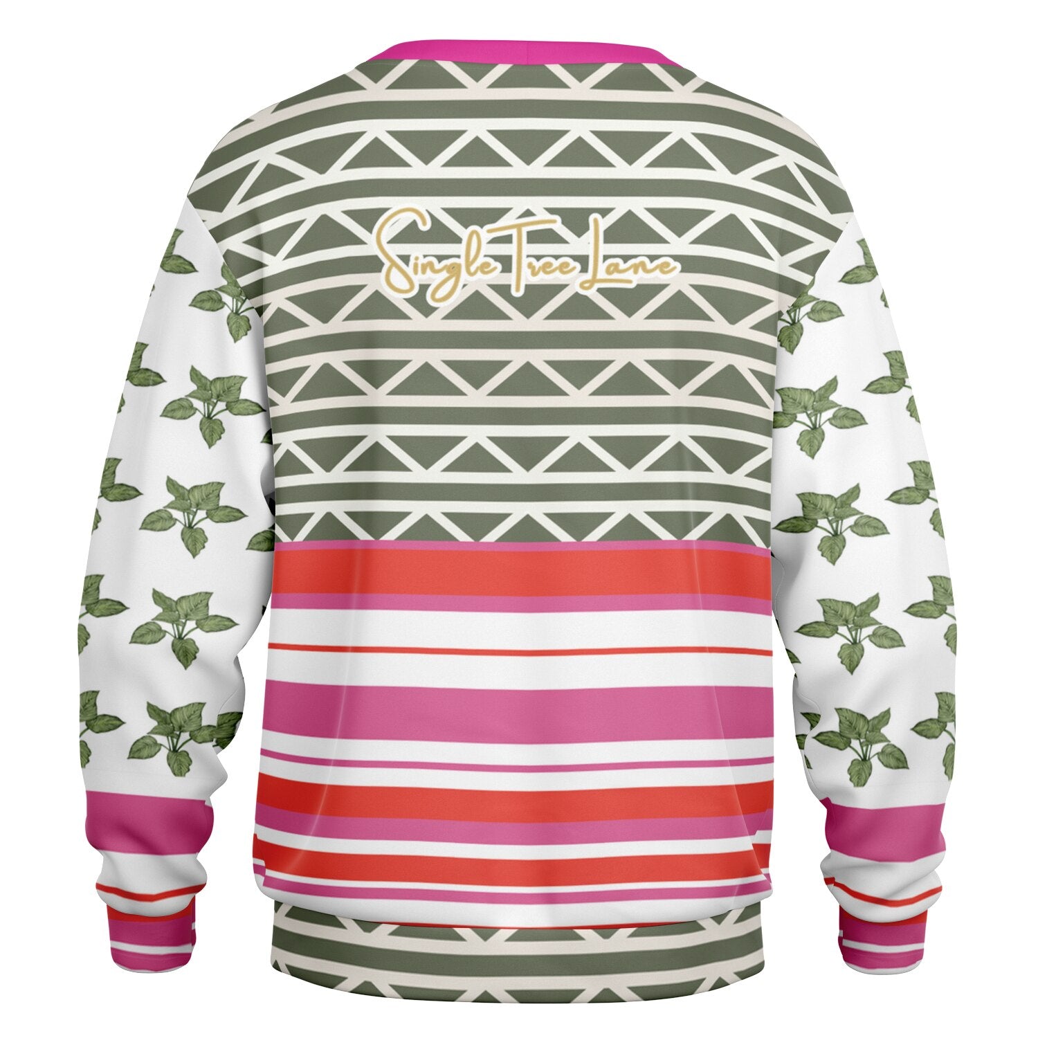 Elephants on Parade in White Heavyweight Unisex Cardigan