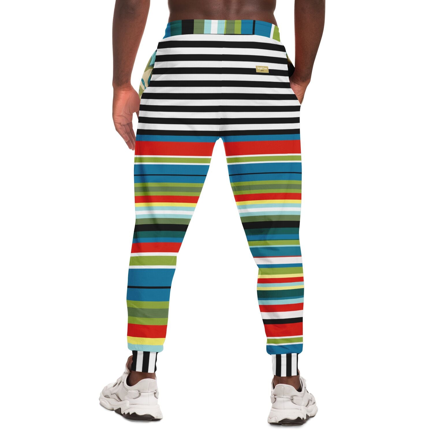 Everglades Rainbow Jailhouse Stripe Eco-Poly Joggers