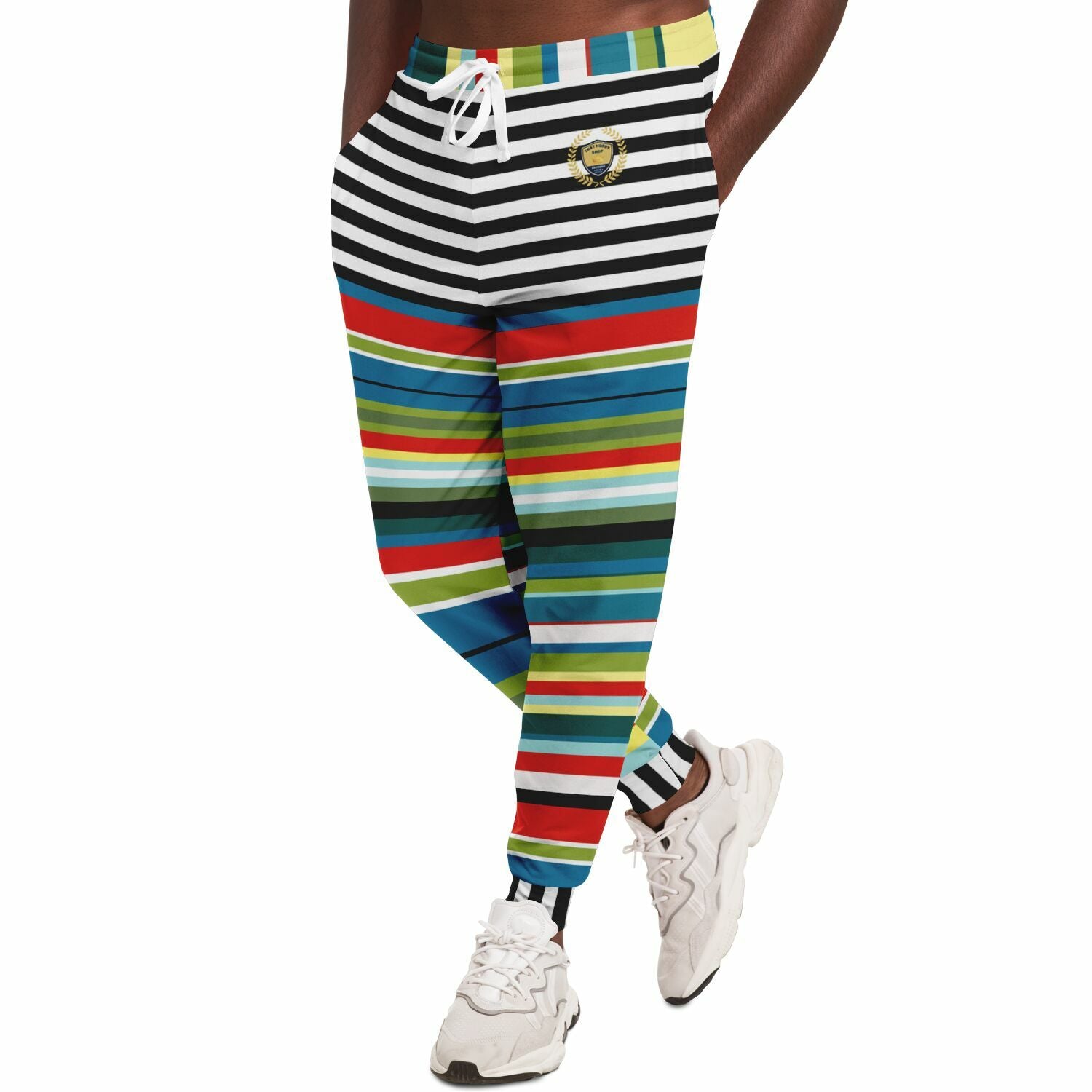 Everglades Rainbow Jailhouse Stripe Eco-Poly Joggers