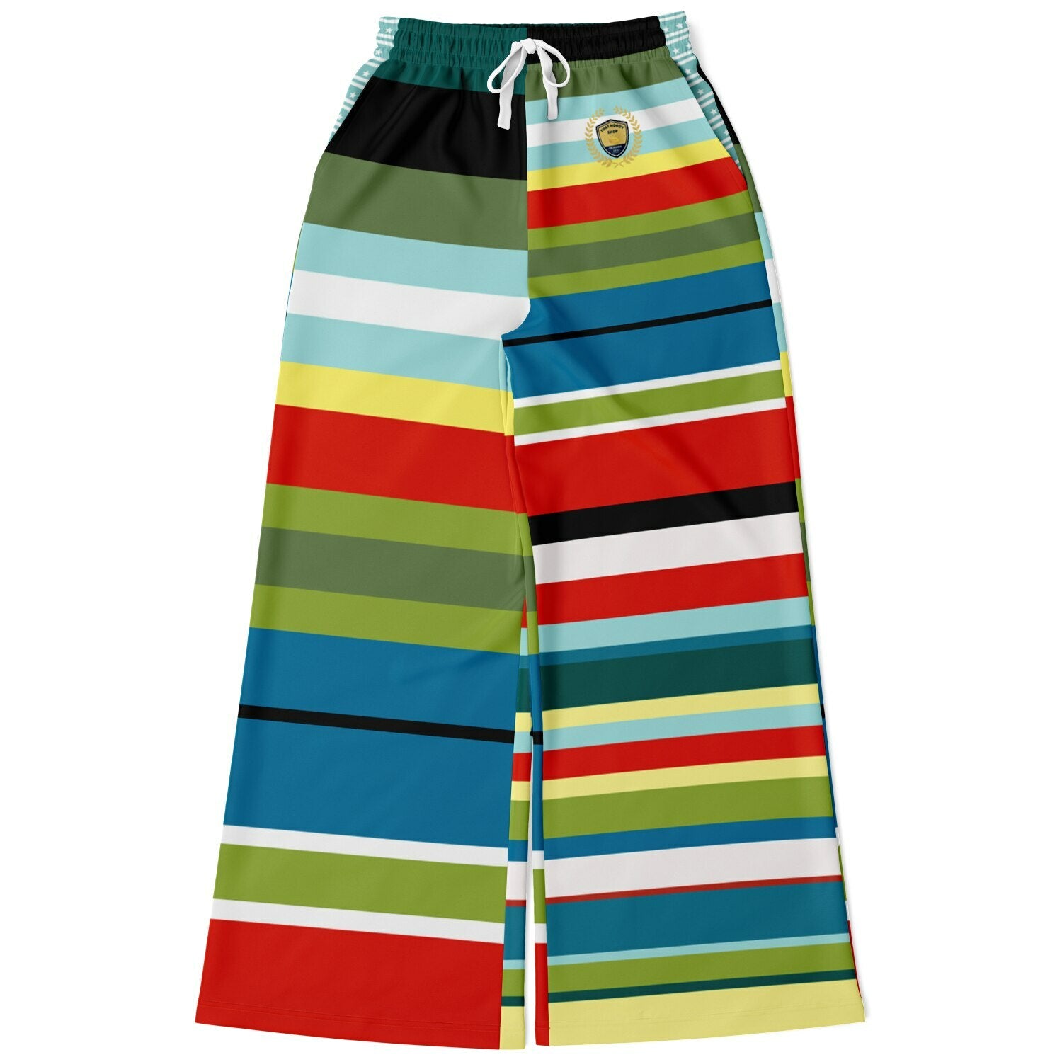 Everglades Rainbow Stripe Eco-Poly Wide Leg Pants