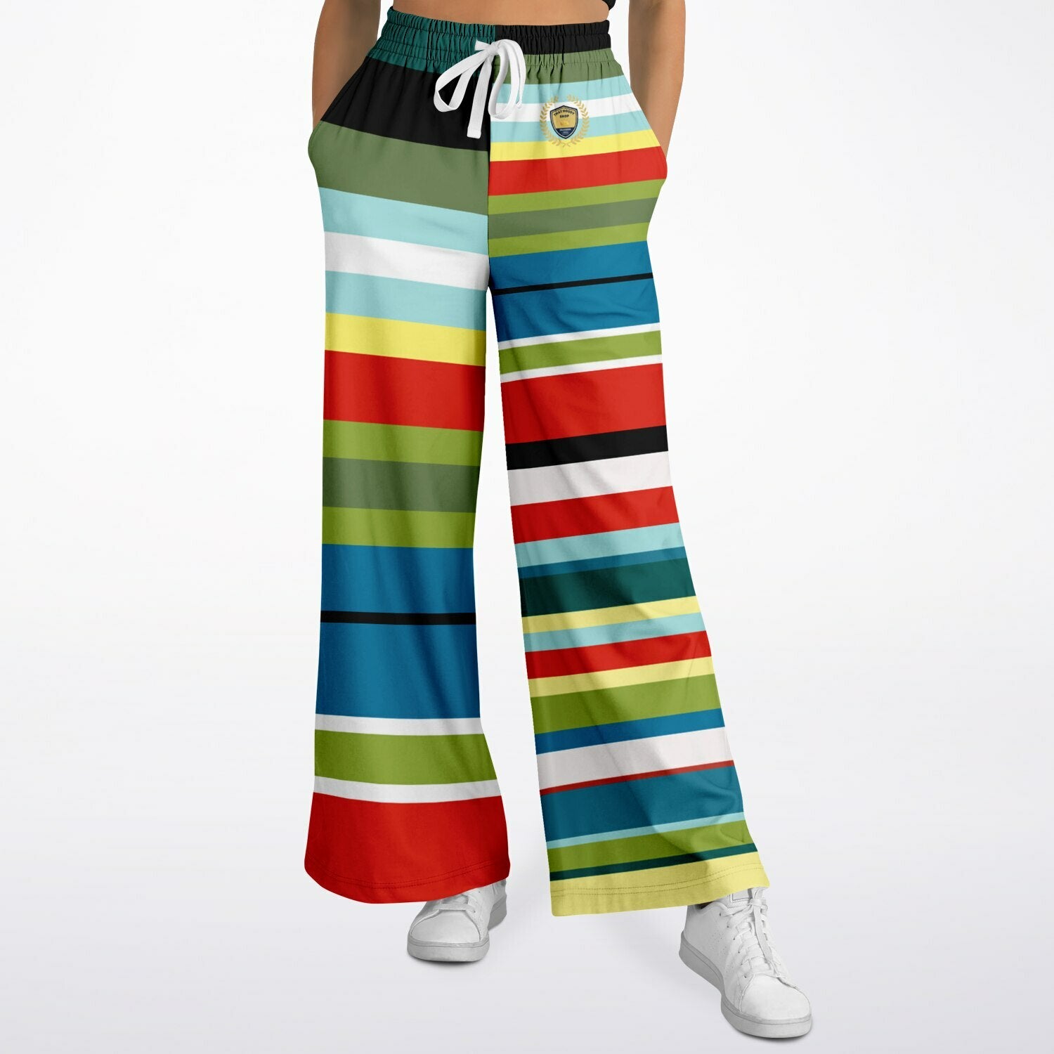 Everglades Rainbow Stripe Eco-Poly Wide Leg Pants