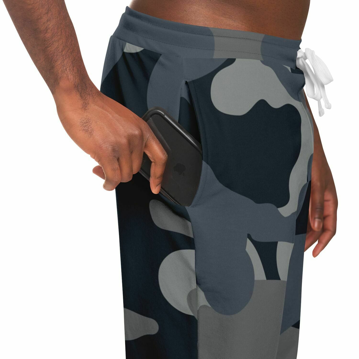 Black Dusk Eco-Poly Camo Joggers
