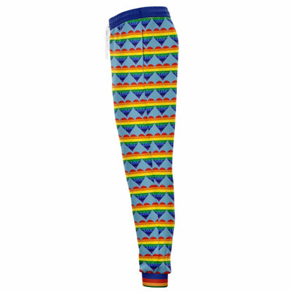 Love is Love in Sky Blue Eco-Poly Unisex Joggers