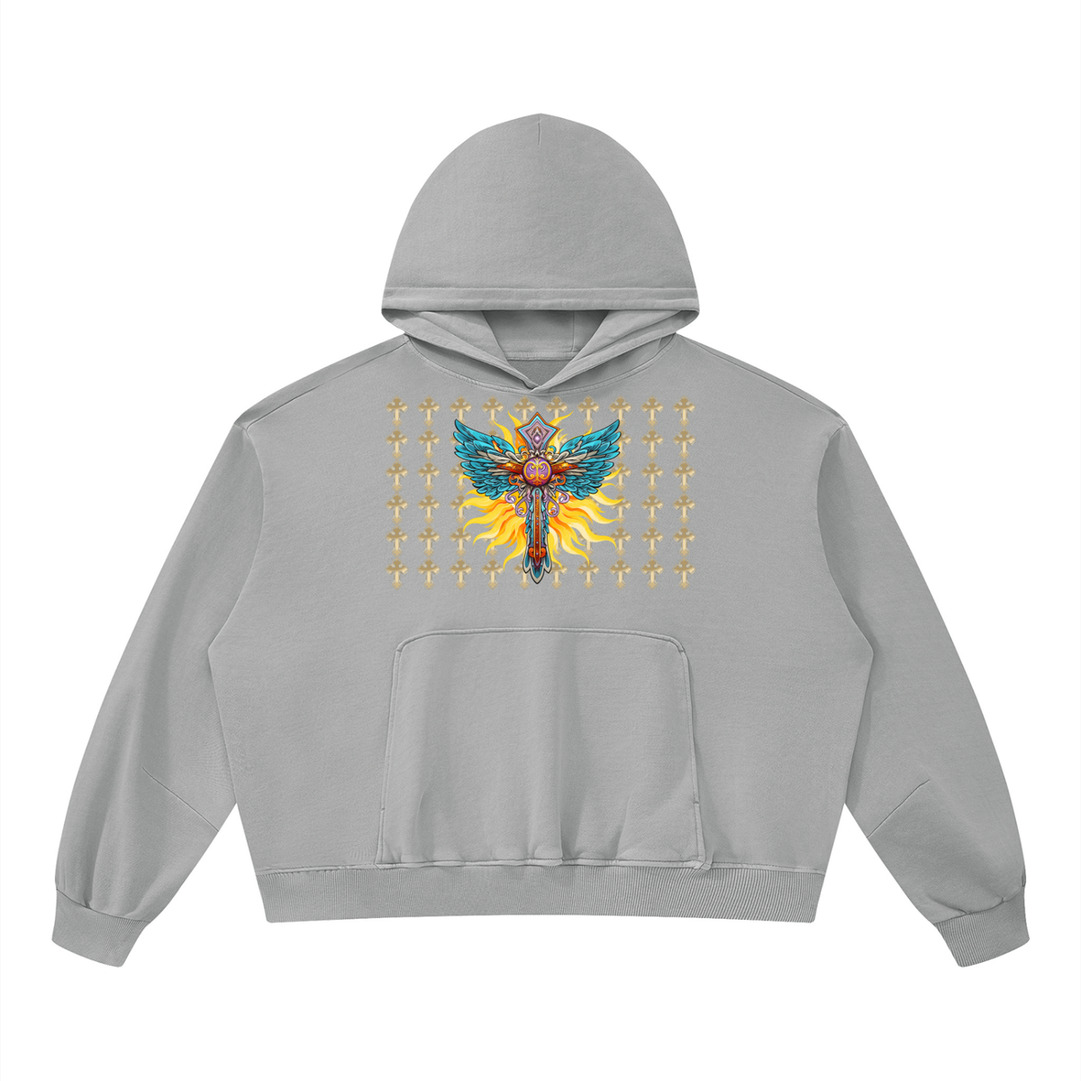 Christ the Redeemer Unisex Boxy Vintage Washed Hoodie