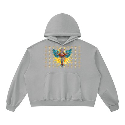 Christ the Redeemer Unisex Boxy Vintage Washed Hoodie