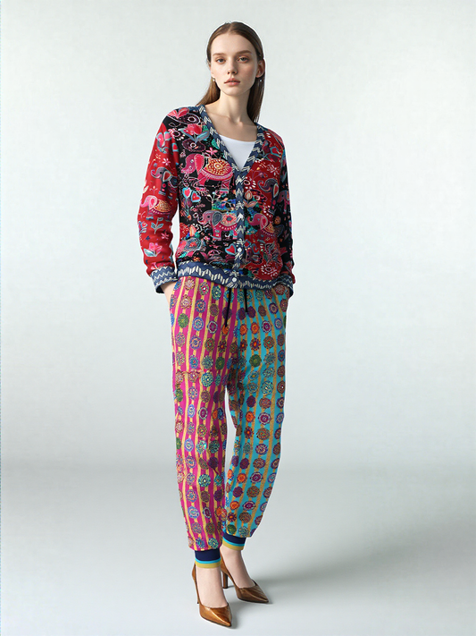 Gypsy Spirit Mandala Stripe Eco-Poly Unisex Joggers